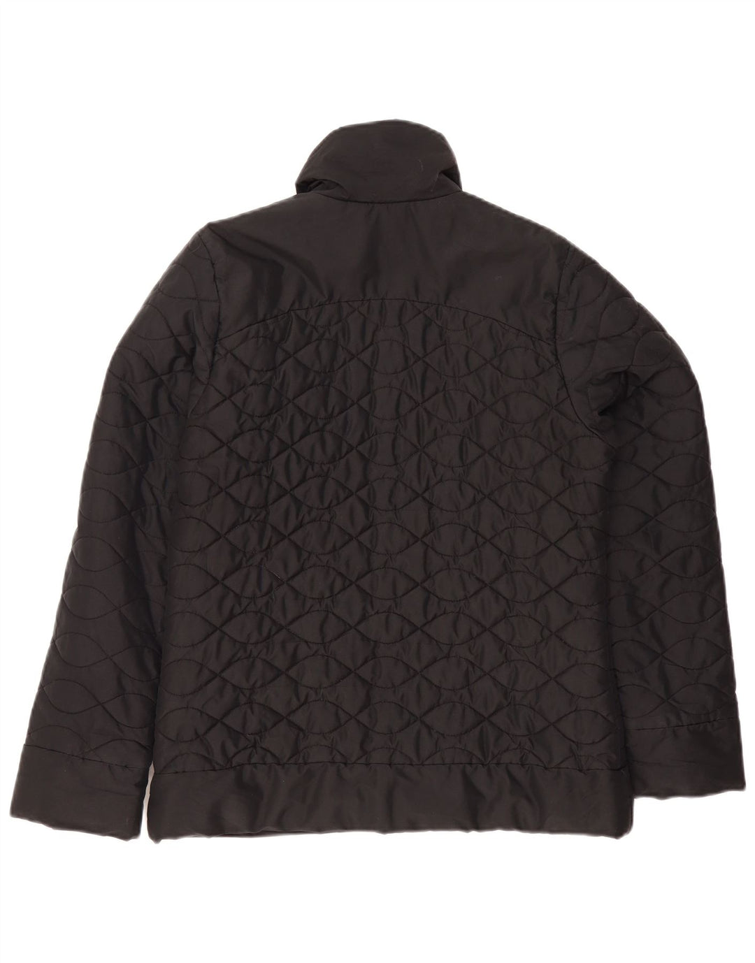Adidas Quiltet jakke til kvinder UK 12 Medium Sort Polyester