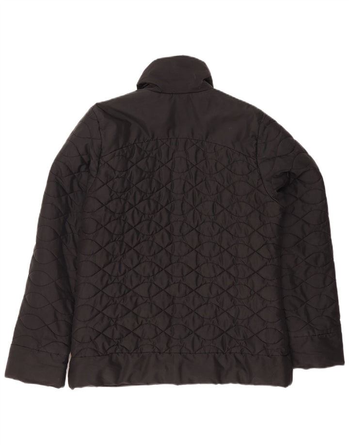 Adidas Quiltet jakke til kvinder UK 12 Medium Sort Polyester
