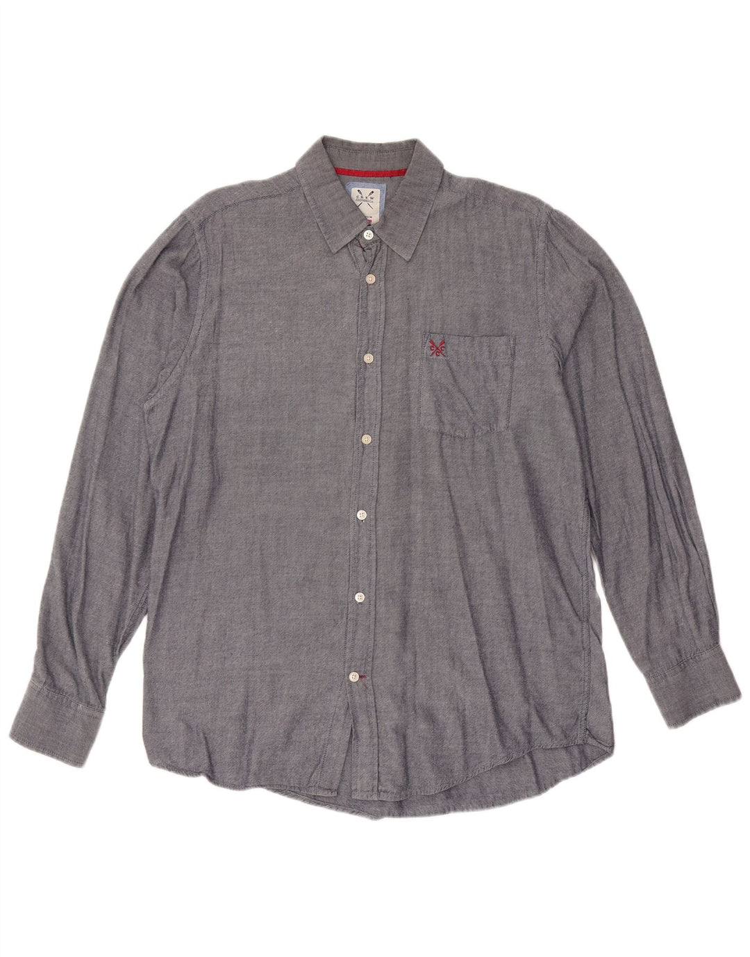 CREW TØJ Herre Classic Fit skjorte Medium marineblå bomuld