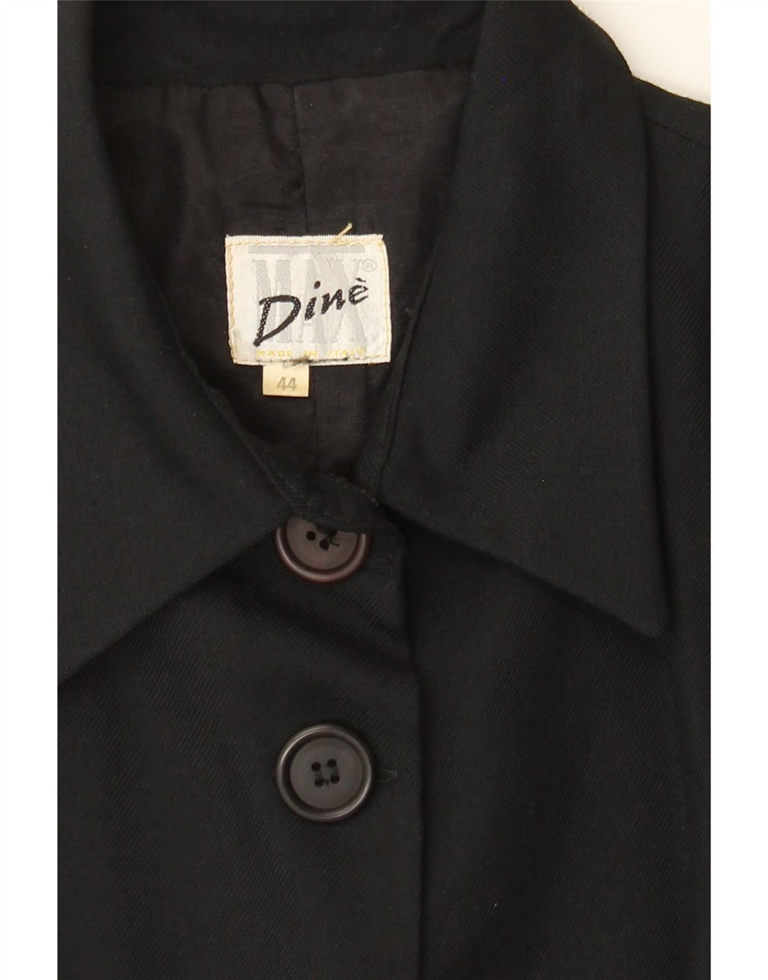 MAX DINE Womens 5 Button Sleeveless Blazer Jacket IT 44 Medium Black Vintage Max Dine and Second-Hand Max Dine from Messina Hembry 