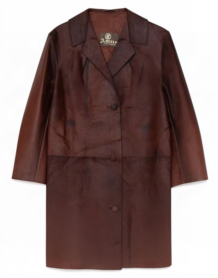Vintage dame læderjakke UK 14 Medium Brown