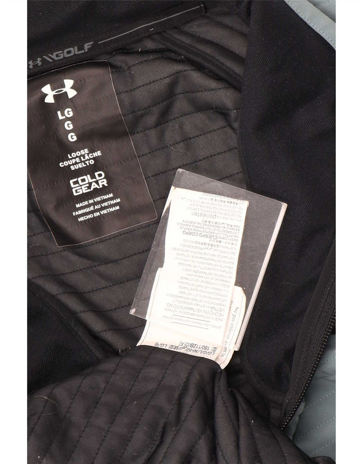 Under Armour Herre Cold Gear Træningsdragt Topjakke Stor Grå Polyester