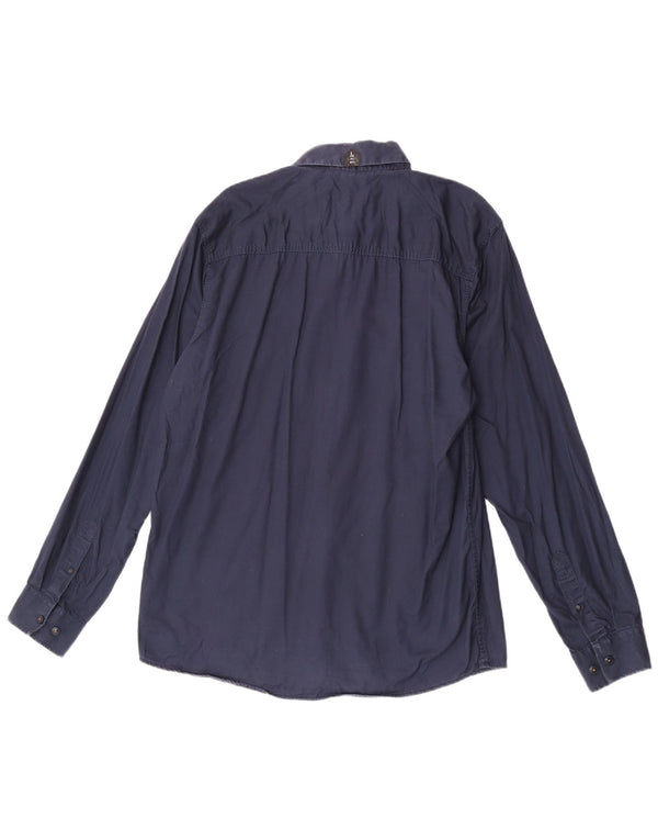 Jack & Jones herreskjorte XL marineblå bomuld