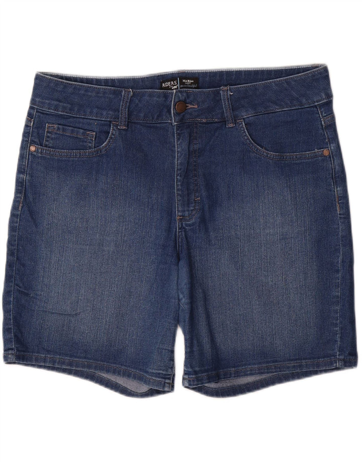 Lee Womens Riders Mid Rise denimshorts US 16 2XL W36 Blue Cotton