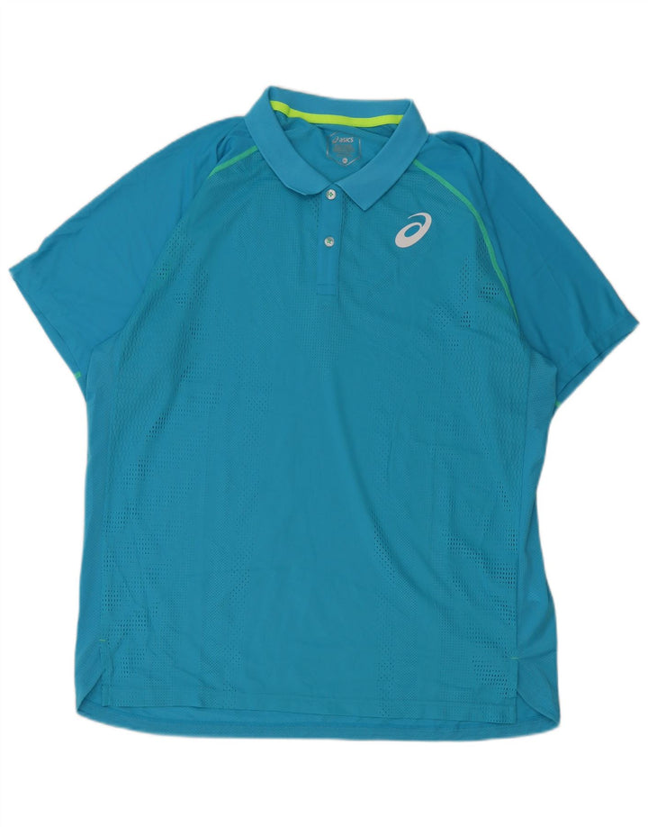 Asics Herre Polo Shirt XL Blå Polyester