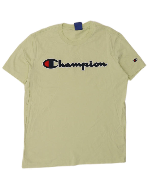 Champion Herre grafisk T-shirt top lille grøn bomuld