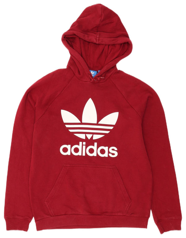 Adidas Grafisk hættetrøje til mænd Medium rød bomuld