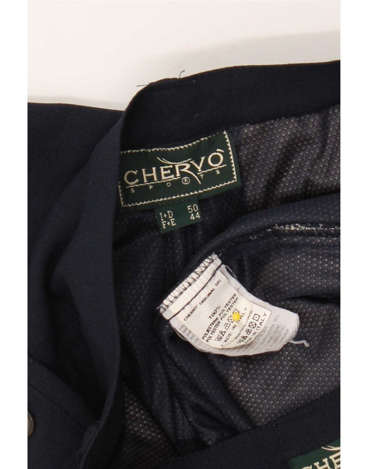 Chervo Herre Pegged Chino Bukser IT 50 Large W34 L33 Navy Blue Polyester