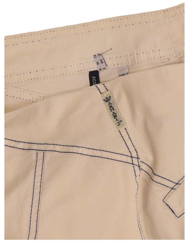 Armani Womens Pencil Skirt UK 16 Large W32 Off White