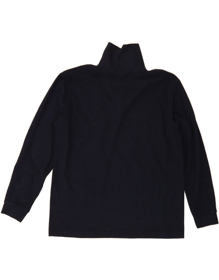 INVICTA Mens Zip Neck Fleece Jumper XL Navy Blue Polyester Vintage Invicta and Second-Hand Invicta from Messina Hembry 