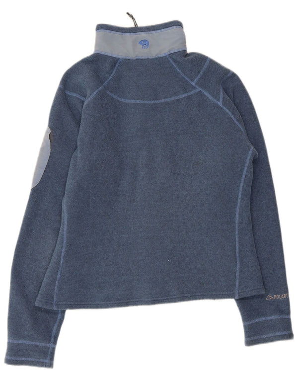 MOUNTAIN HARDWEAR Dame Polartec træningsdragt Topjakke UK 14 Medium Blue