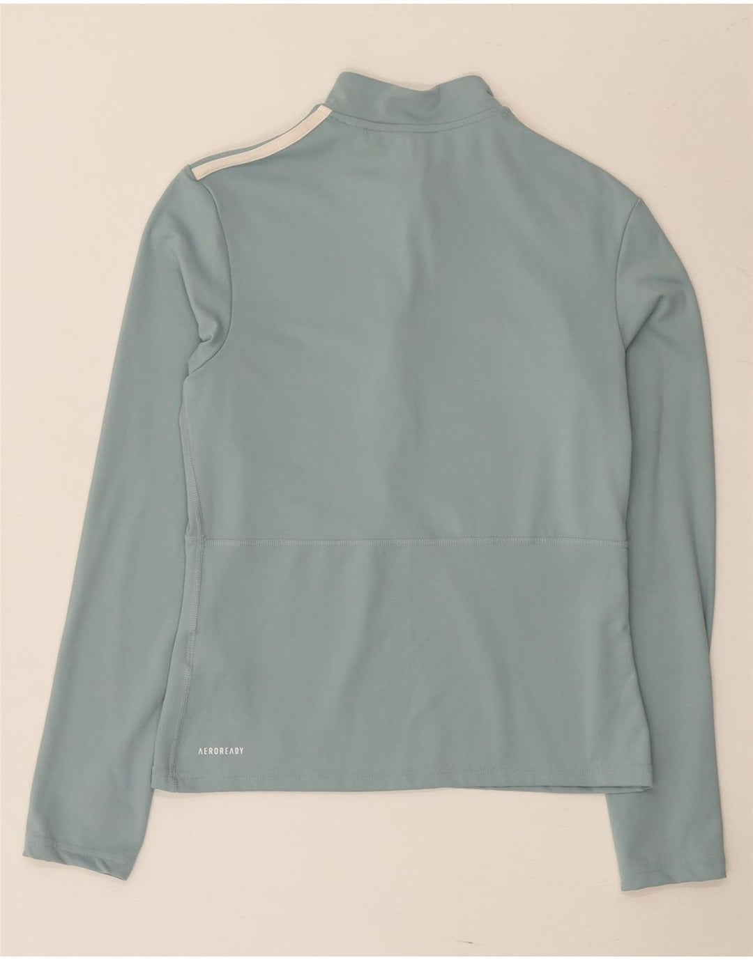 Adidas Dame Aeroready Pullover med lynlås-hals Træningsdragt Top UK 16/18 Large Blue