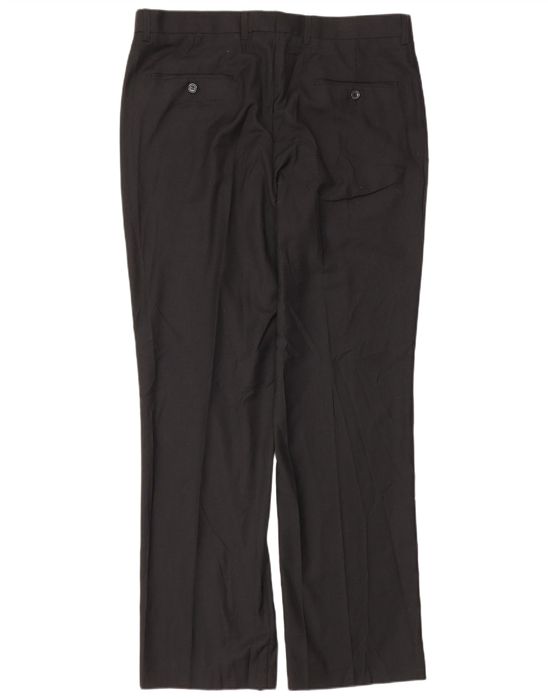 Pierre Cardin Herre lige jakkesæt bukser W36 L32 sort polyester