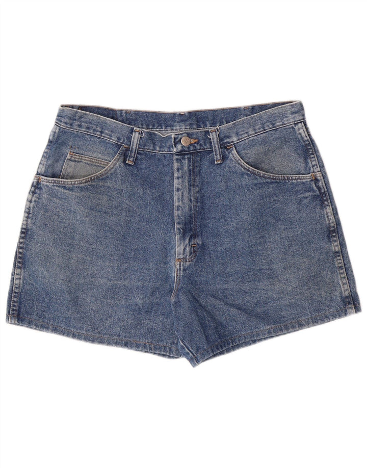 Wrangler Dame Denim Denim Shorts W34 Stor Blå Bomuld