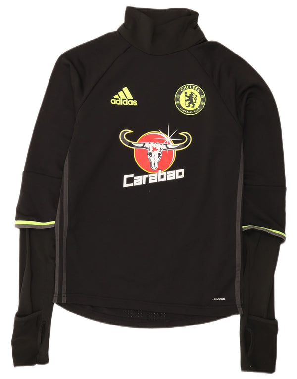 Adidas Herre Chelsea FC Grafisk Top Langærmet XS Sort Polyester