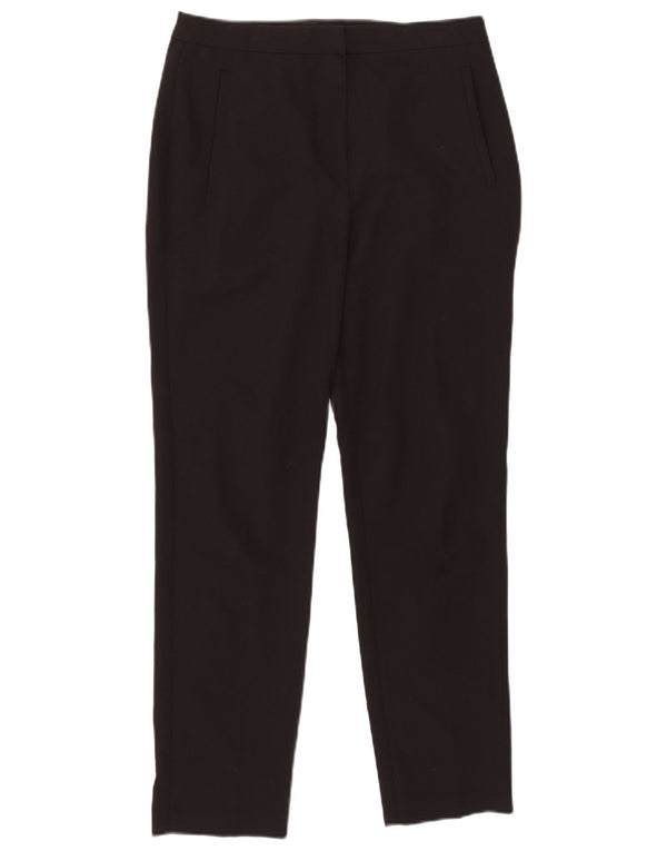 Topshop Dame Lige Casual Bukser UK 10 Small W29 L27 Sort Polyester