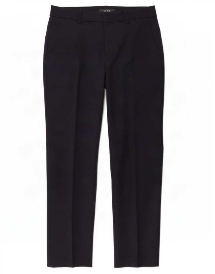 Zara Dame Slim Chino Bukser Small W26 L27 Navy Blue