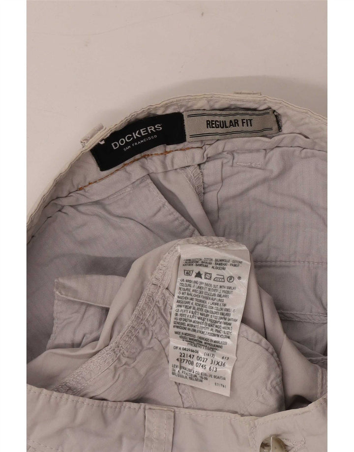 Dockers Herre Regular Fit Chino Bukser W31 L32 Grå Bomuld
