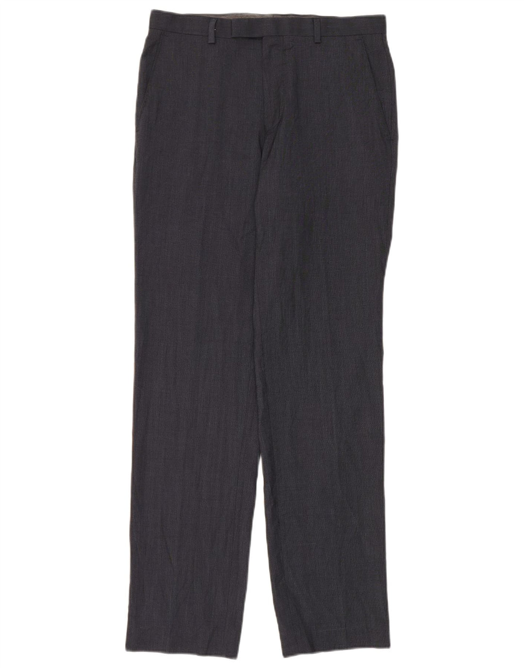 Marks & Spencer Straight Suit Bukser til mænd W30 L33 Marineblå polyester