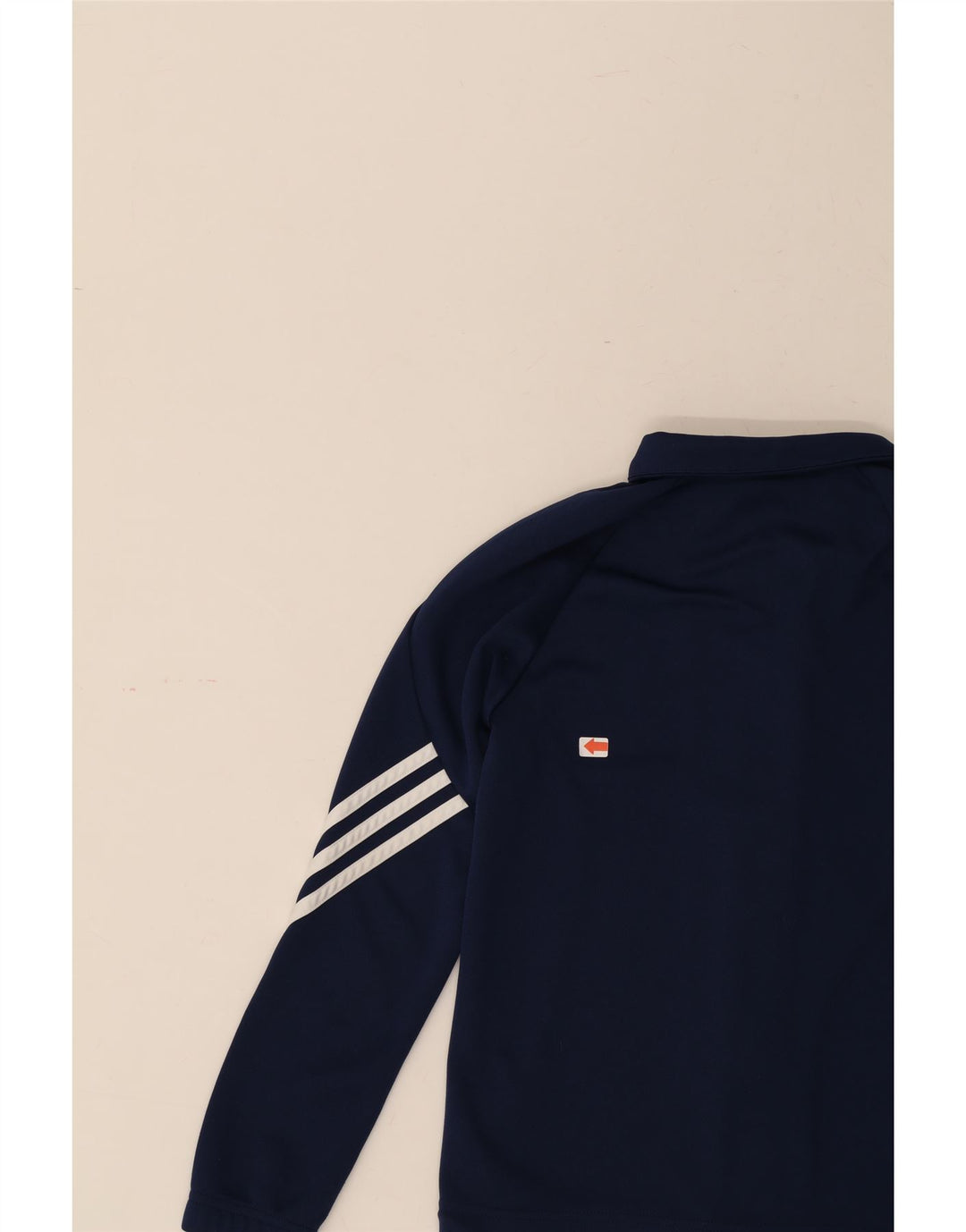 ADIDAS Boys Climalite Tracksuit Top Jacket 9-10 Years Navy Blue Polyester Vintage Adidas and Second-Hand Adidas from Messina Hembry 