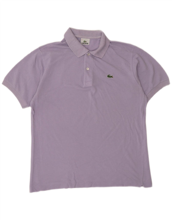Lacoste herre poloshirt størrelse 4 Medium lilla bomuld