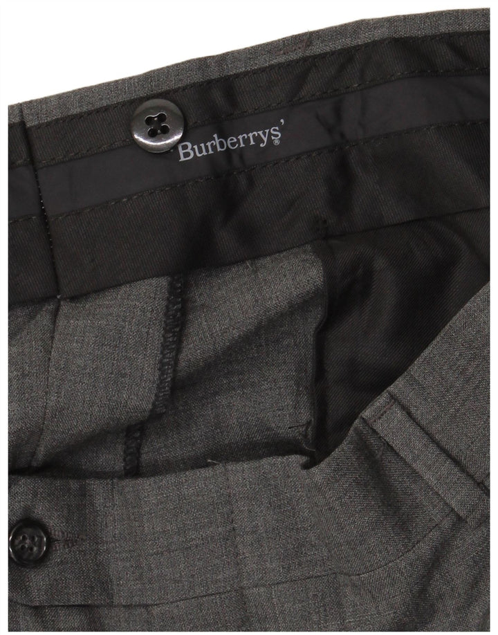 Burberrys Herre Pegged Suit Bukser W36 L31 Grå