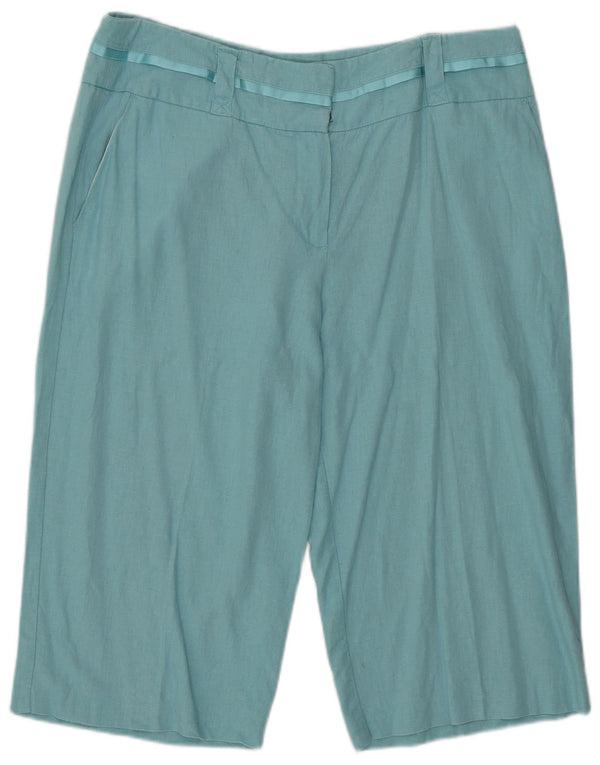 Marks & Spencer Dame Bermuda Chino Shorts UK 16 Large W34 Turkis