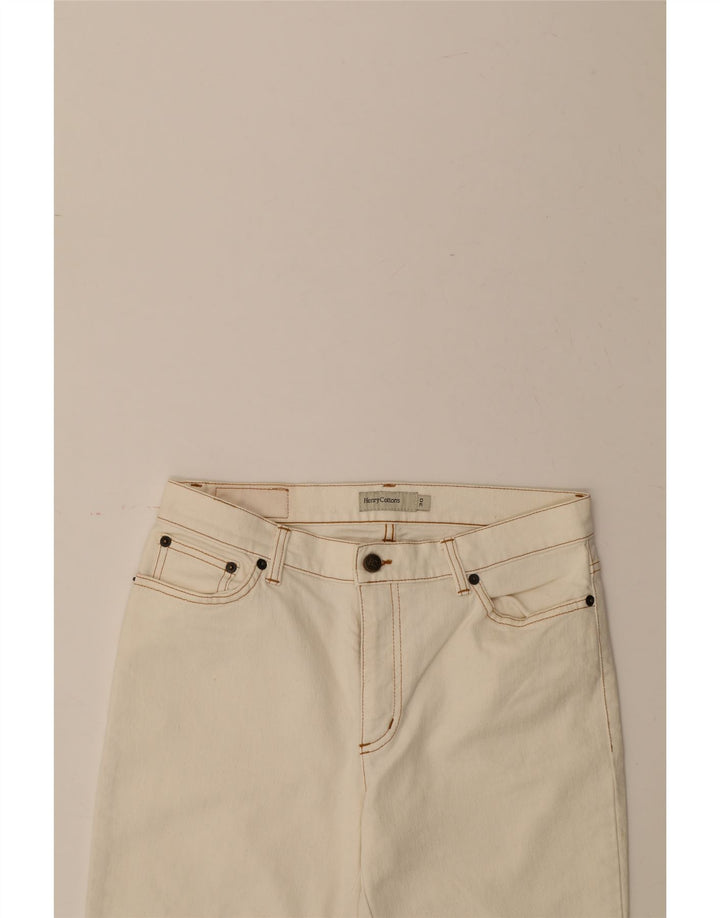 HENRY COTTONS Womens Denim Shorts W30 Medium Off White Cotton Vintage Henry Cottons and Second-Hand Henry Cottons from Messina Hembry 