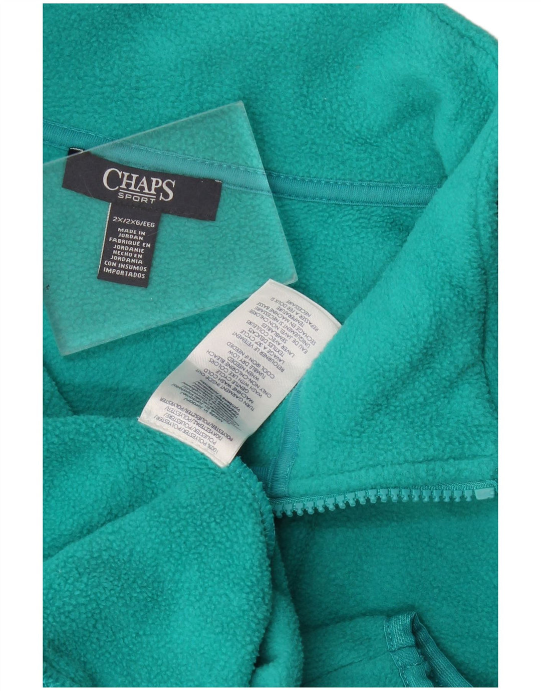 Chaps Dame Fleece Gilet UK 20 2XL Turkis Polyester