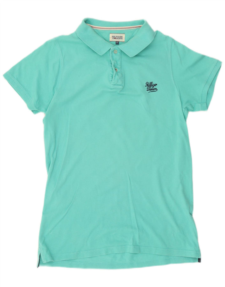 Tommy Hilfiger Polo Shirt til mænd XL turkis bomuld