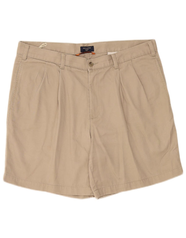 Dockers Herre Pegged Chino Shorts W36 Large Beige Bomuld