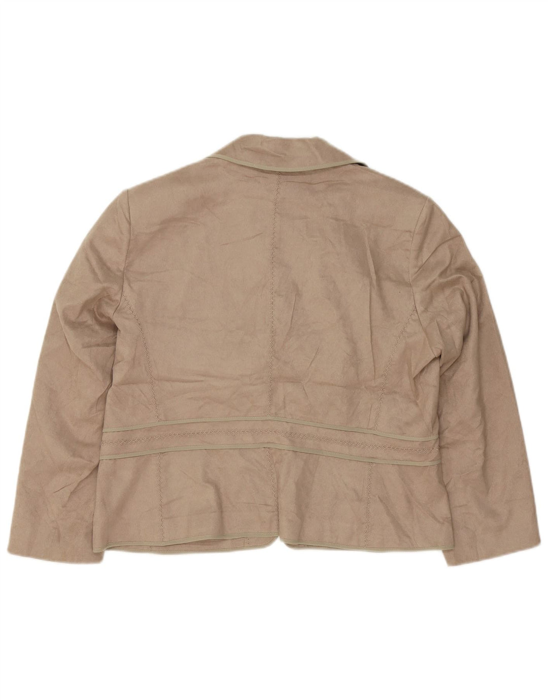 Marks & Spencer Dame Blazer Jacket UK 18 XL Beige Polyester