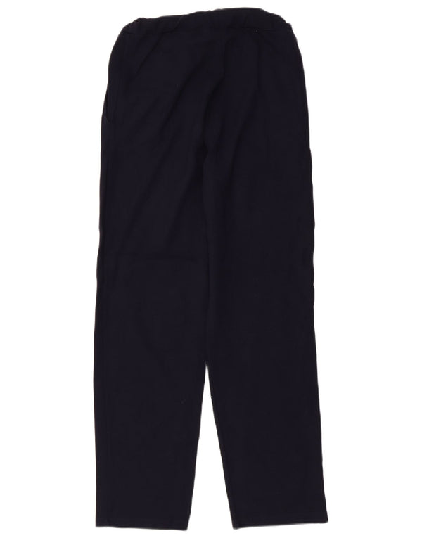 Zara Træningsdragtsbukser til kvinder UK 8 Small Navy Blue Viscose