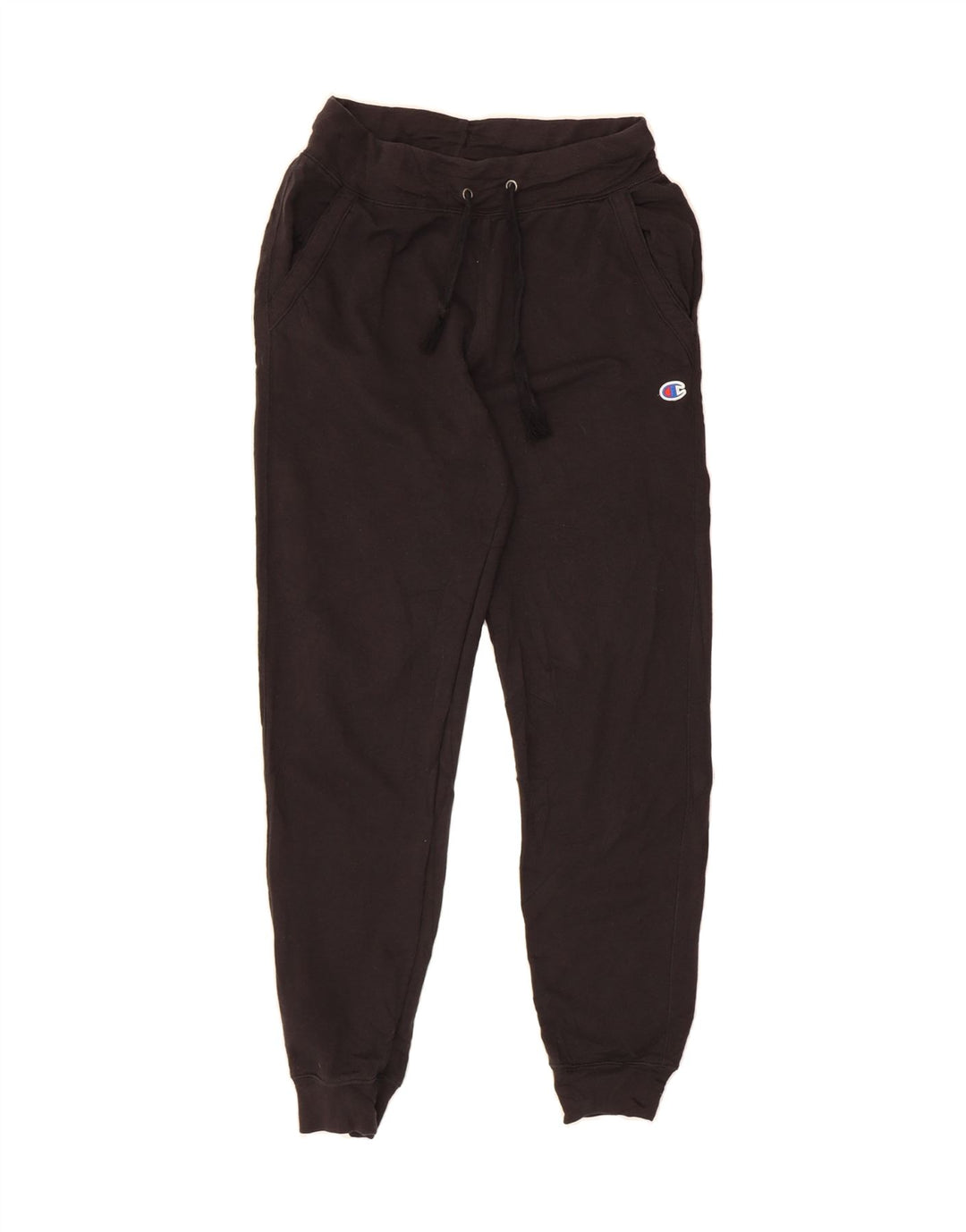 CHAMPION Mens Tracksuit Trousers Joggers Small  Black Polyester Vintage Champion and Second-Hand Champion from Messina Hembry 