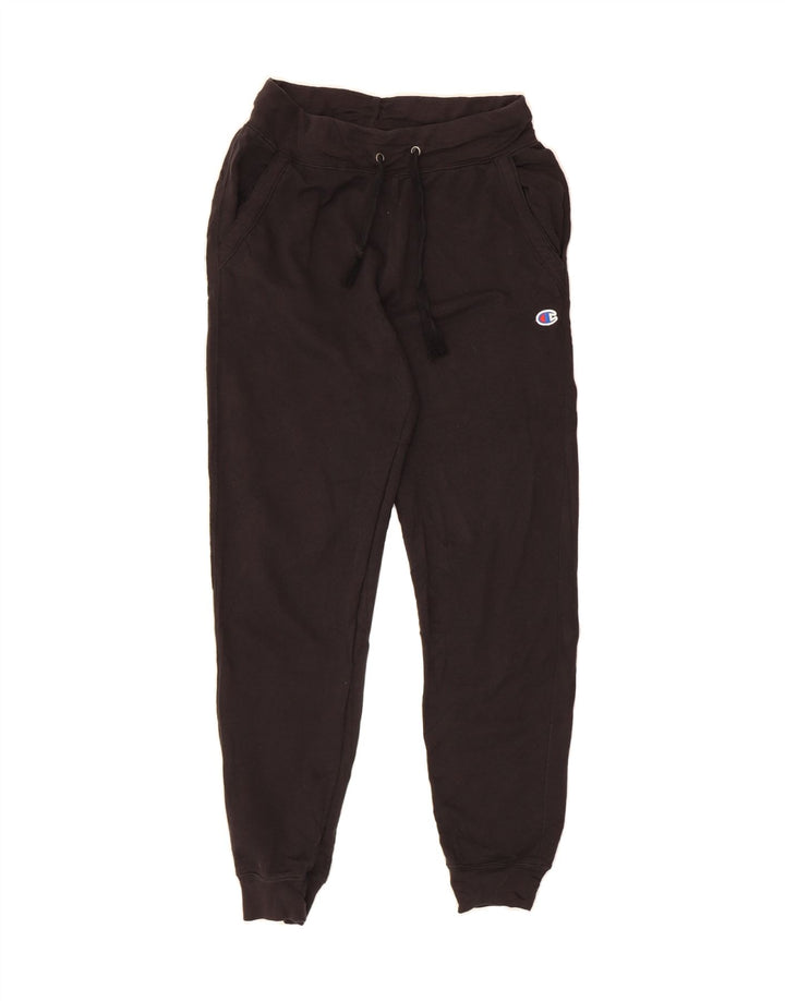 CHAMPION Mens Tracksuit Trousers Joggers Small  Black Polyester Vintage Champion and Second-Hand Champion from Messina Hembry 