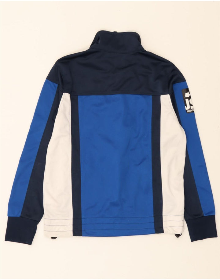 DIADORA Boys Graphic Tracksuit Top Jacket 13-14 Years Blue Colourblock Vintage Diadora and Second-Hand Diadora from Messina Hembry 