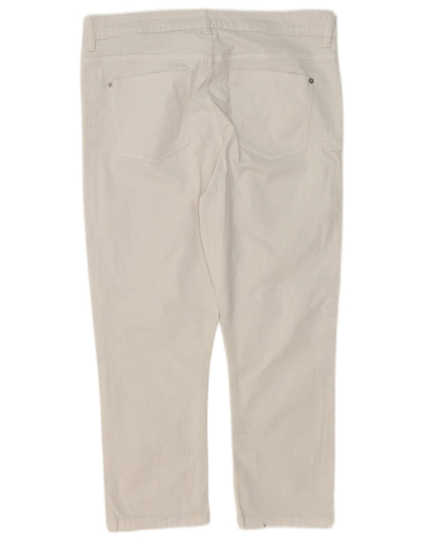 Marks & Spencer Dame Super Skinny Cropped Jeans UK 14 Large W32 L22 White