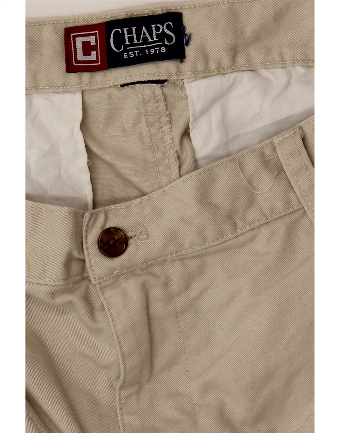 Chaps Herre Chino Shorts W34 Large Beige