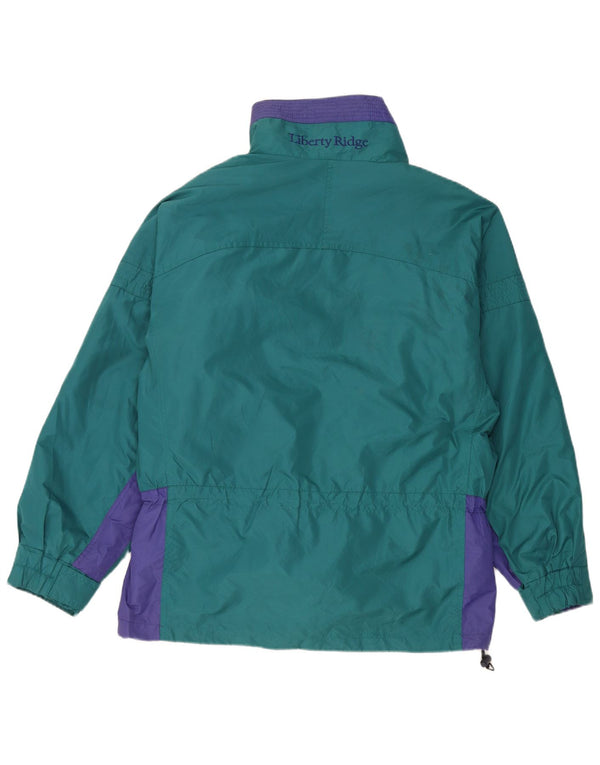 Columbia Womens Oversized Vendbar Jakke UK 14 Medium Green Colourblock