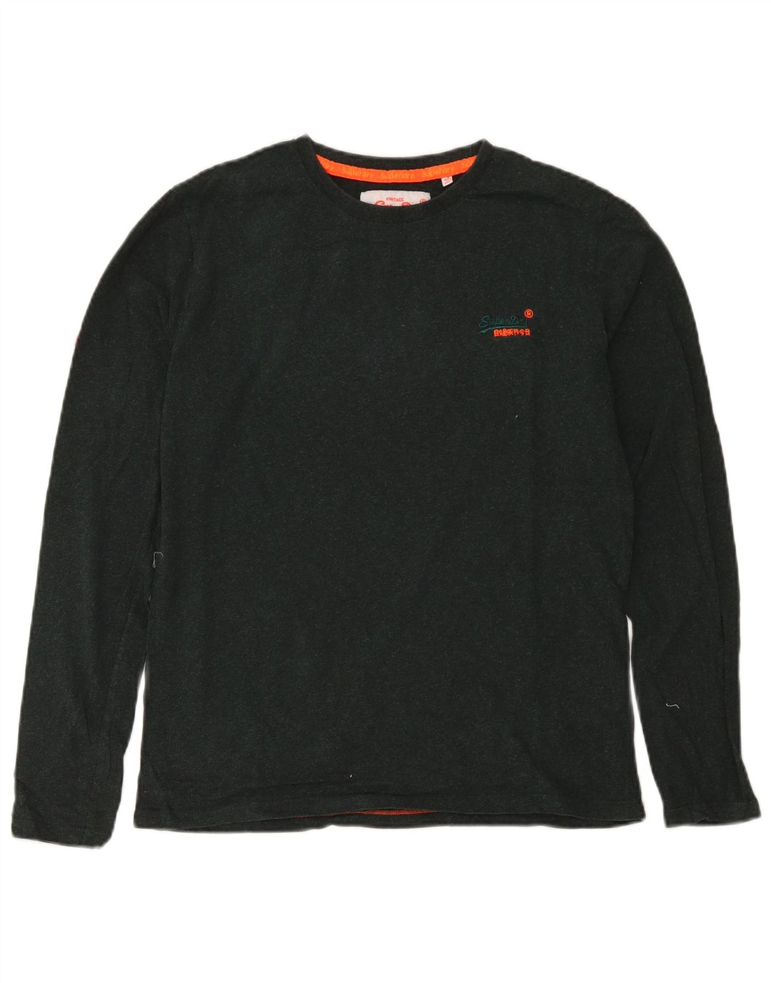 Superdry Herre Top Langærmet Medium Grøn Bomuld