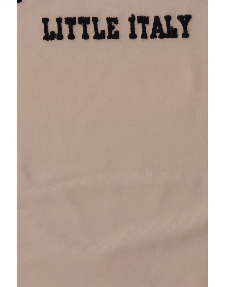 FRED MELLO Herre Grafisk T-Shirt Top Stor Hvid Bomuld