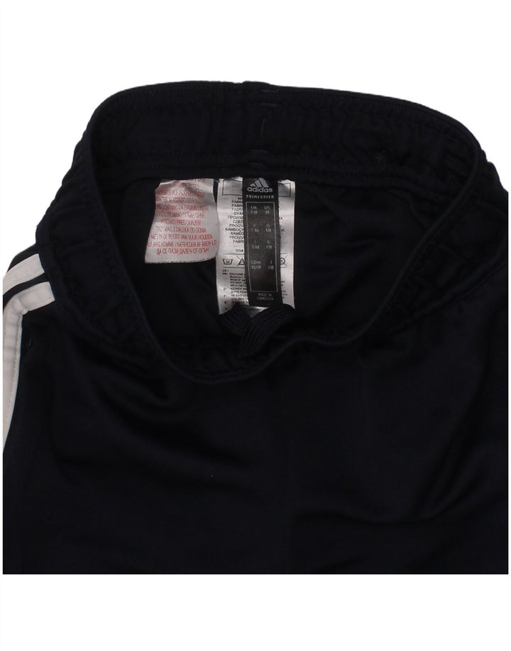 ADIDAS Boys Aeroready Tracksuit Trousers 7-8 Years  Navy Blue Polyester