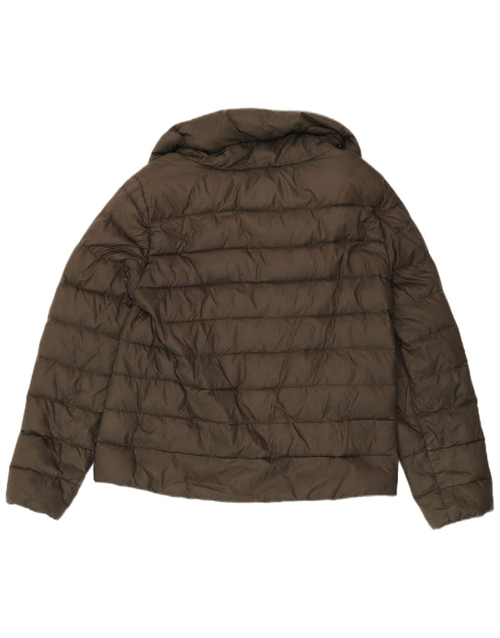 Zara Dame Polstret Jakke UK 16 Large Khaki