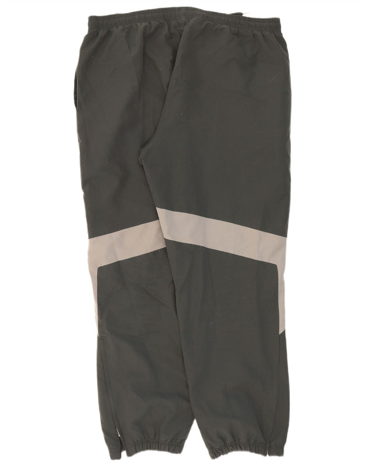 REEBOK Mens Tracksuit Trousers Joggers 2XL  Grey Colourblock Polyester