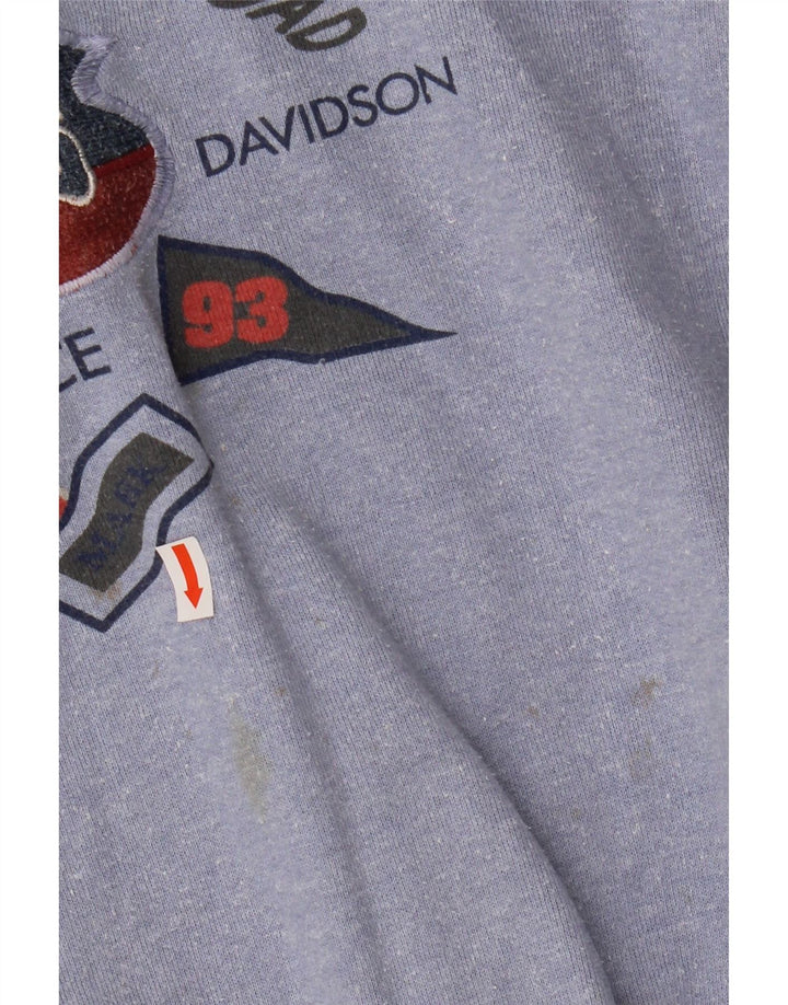 CAMPAGNOLO Herre Vikings Grafisk Sweatshirt Jumper IT 56 XL Blå Bomuld