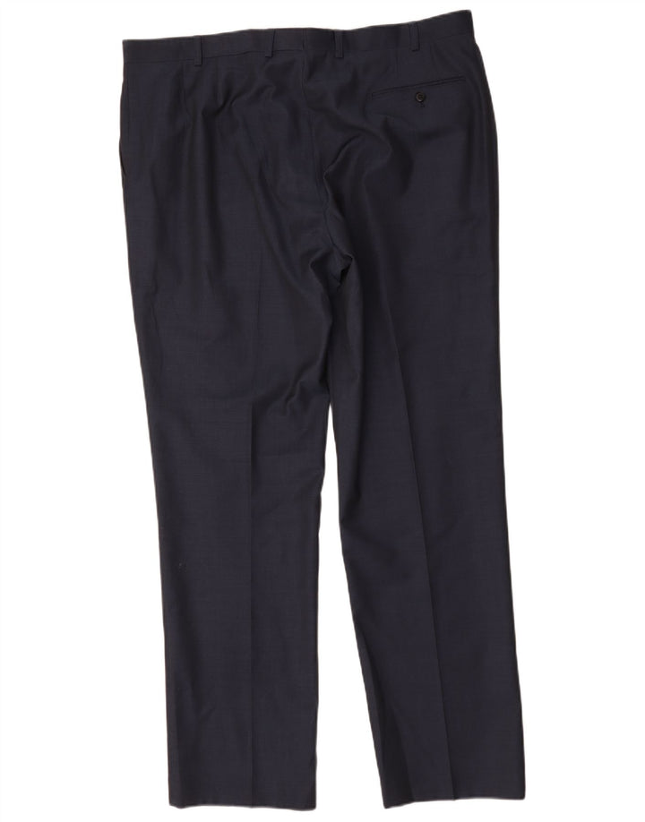 Marks & Spencer Herre Autograph Straight Suit Bukser W40 L33 Navy Blue
