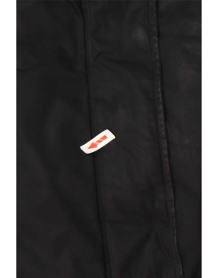 Slam Dame Hætte Polstret Jakke UK 14 Medium Sort Polyester