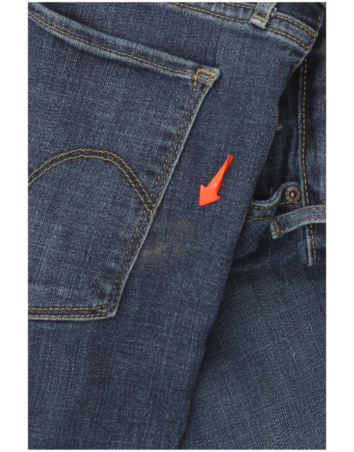 Levi's Dame 715 Bootcut Jeans W32 L32 Marineblå Bomuld