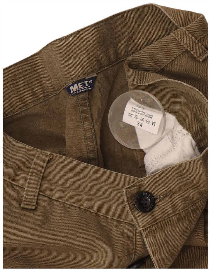 Metropolitan Herre Cargo Shorts W34 Large Khaki Bomuld
