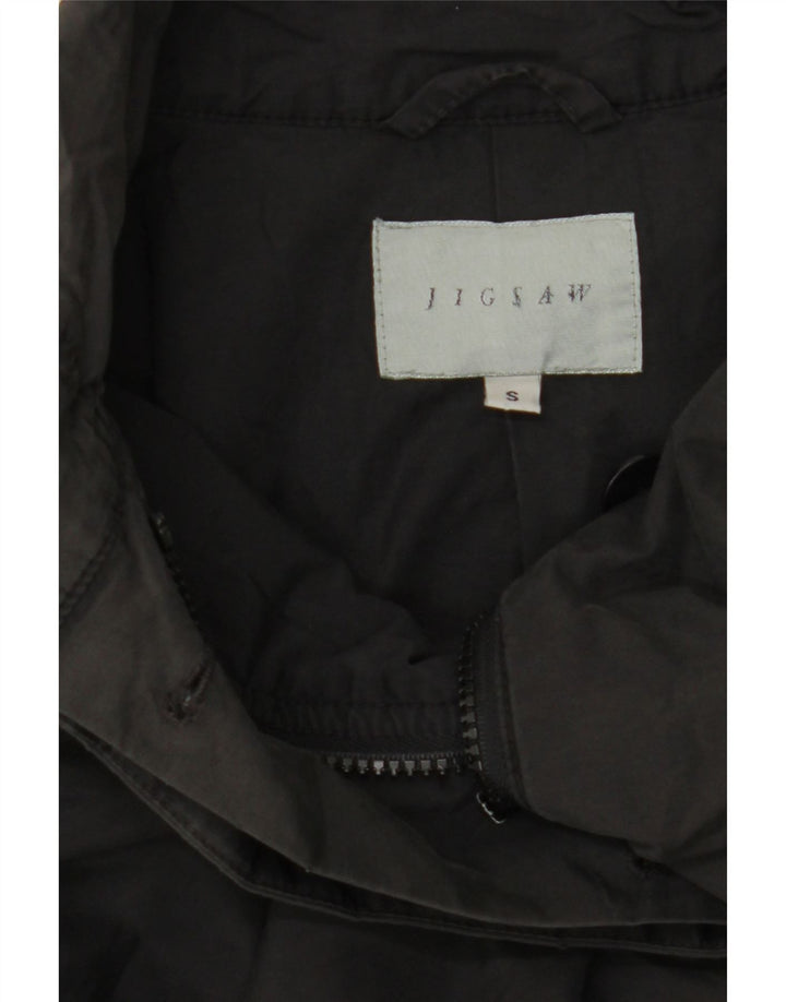 Jigsaw Dame Oversized Windbreaker Jacket UK 10 Small Black